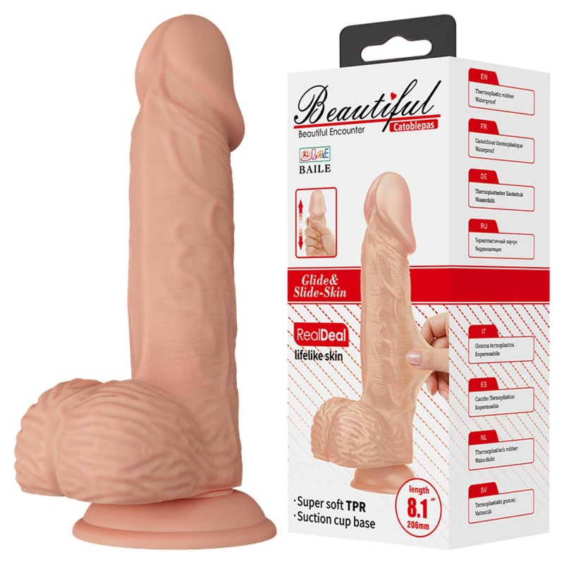 Dildo realistyczny sztuczny penis przyssawka 20,6